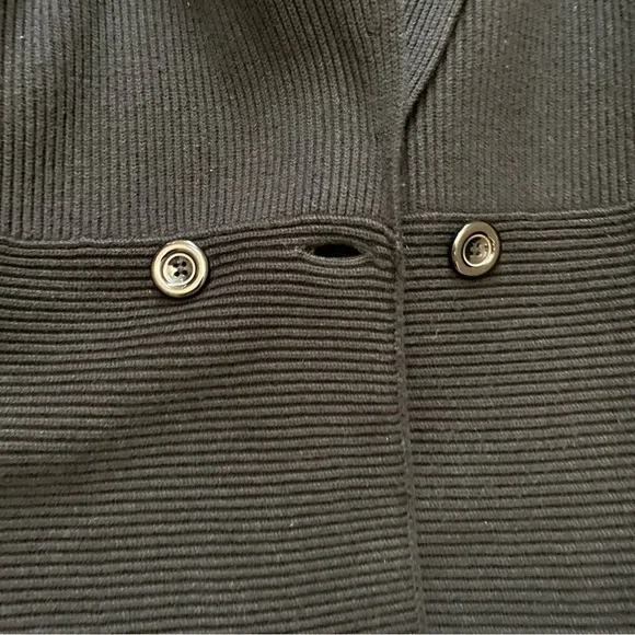 EUC Sophisticated Thick Sweater Cardigan Black L - Picture 10 of 11
